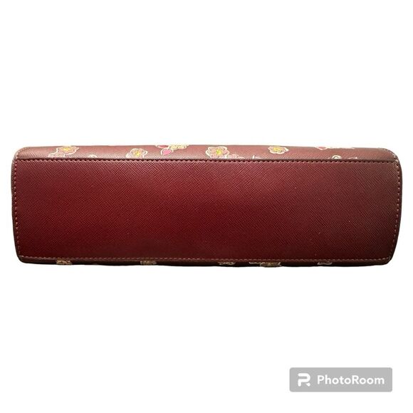 Kate Spade Deep Berry “Frosted Floral” Satchel/Crossbody - NWOT - Picture 6 of 8